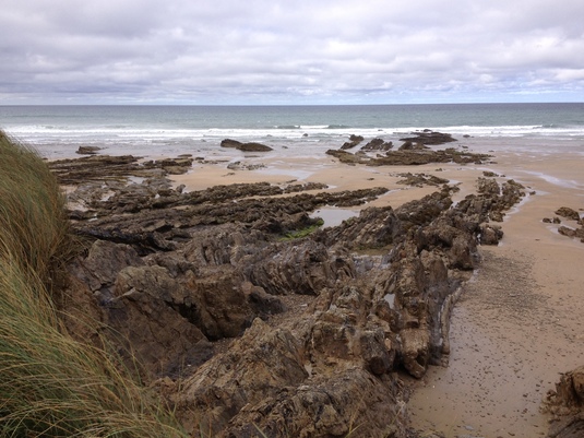 Rocks, Crooklets beach, Bude, Cornwall - 2013.